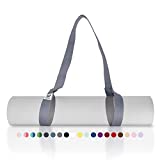 Tumaz Yoga Mat Strap, 2-in-1 Adjustable Sling - Mat Carrier & Stretching Strap (15+ Colors, 2 Sizes Options) with Extra Thick, Durable and Comfy Delicate Texture [Mat NOT Included]