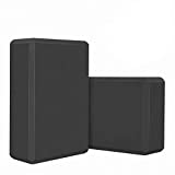 SEVEN-LIFE HALL Black 2 Pack Yoga Blocks