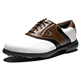 FootJoy Men's Originals Golf Shoes White 11 M Brown, US