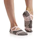Gaiam Yoga Barre Socks Non Slip Sticky Toe Grip Accessories for Women & Men Pure Barre, Yoga, Pilates, Dance One Size Fits Most, Ballet