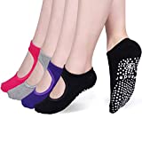 Yoga Socks Non Slip Skid Socks with Grips Pilates Ballet Barre Socks for Women