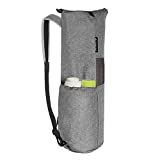 Explore Land Oxford Yoga Mat Storage Bag with Breathable Mesh Window and Large Pocket (Fits for Thicker or Widen Yoga Mat, Gray)
