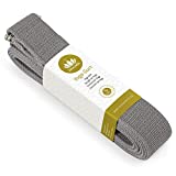 Lotuscrafts Yoga Strap for Stretching - 100% Organic Cotton - Yoga Belt Strap with Adjustable D-Ring Buckle - Yoga Band - Yoga Stretching Strap for Flexibility 8 FT